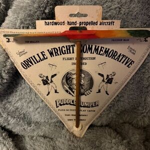 Vintage (1990) Orville Wright Hand Propelled aircraft “Puddle-Jumper”